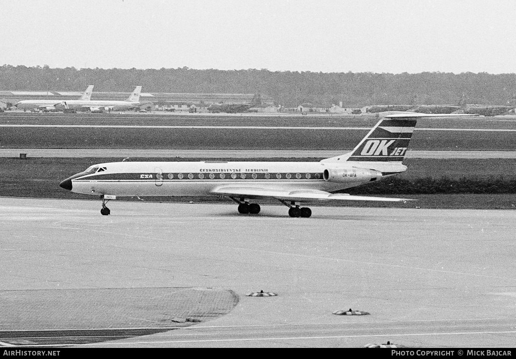 Aircraft Photo of OK-AFA | Tupolev Tu-134A | ČSA - Československé Aerolinie - Czechoslovak Airlines | AirHistory.net #7243