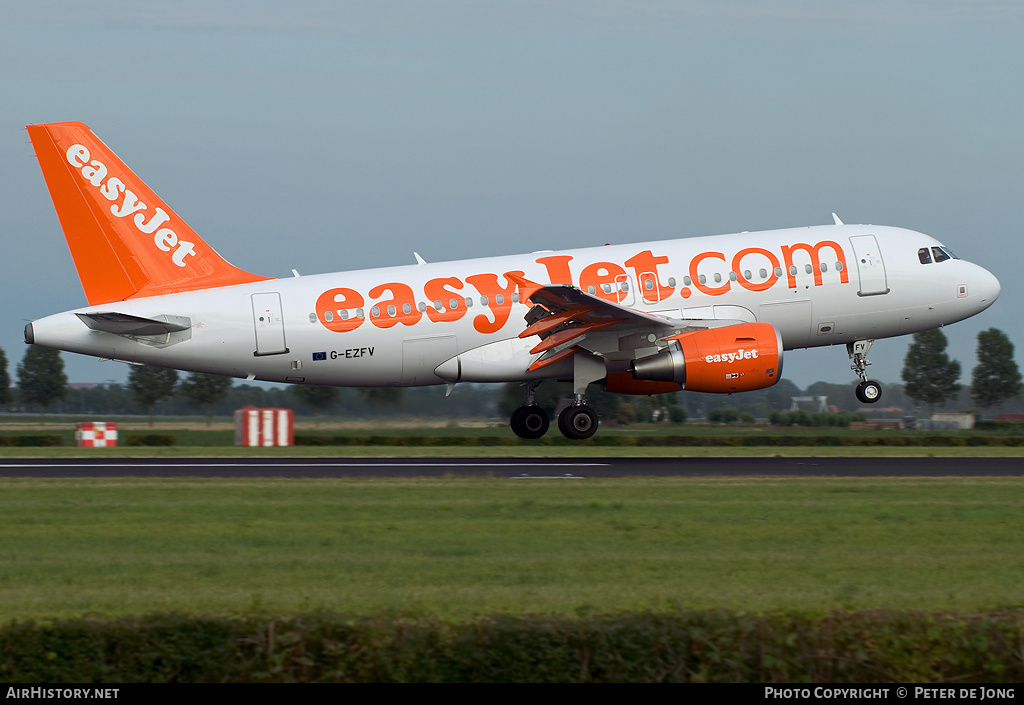 Aircraft Photo of G-EZFV | Airbus A319-111 | EasyJet | AirHistory.net #7265