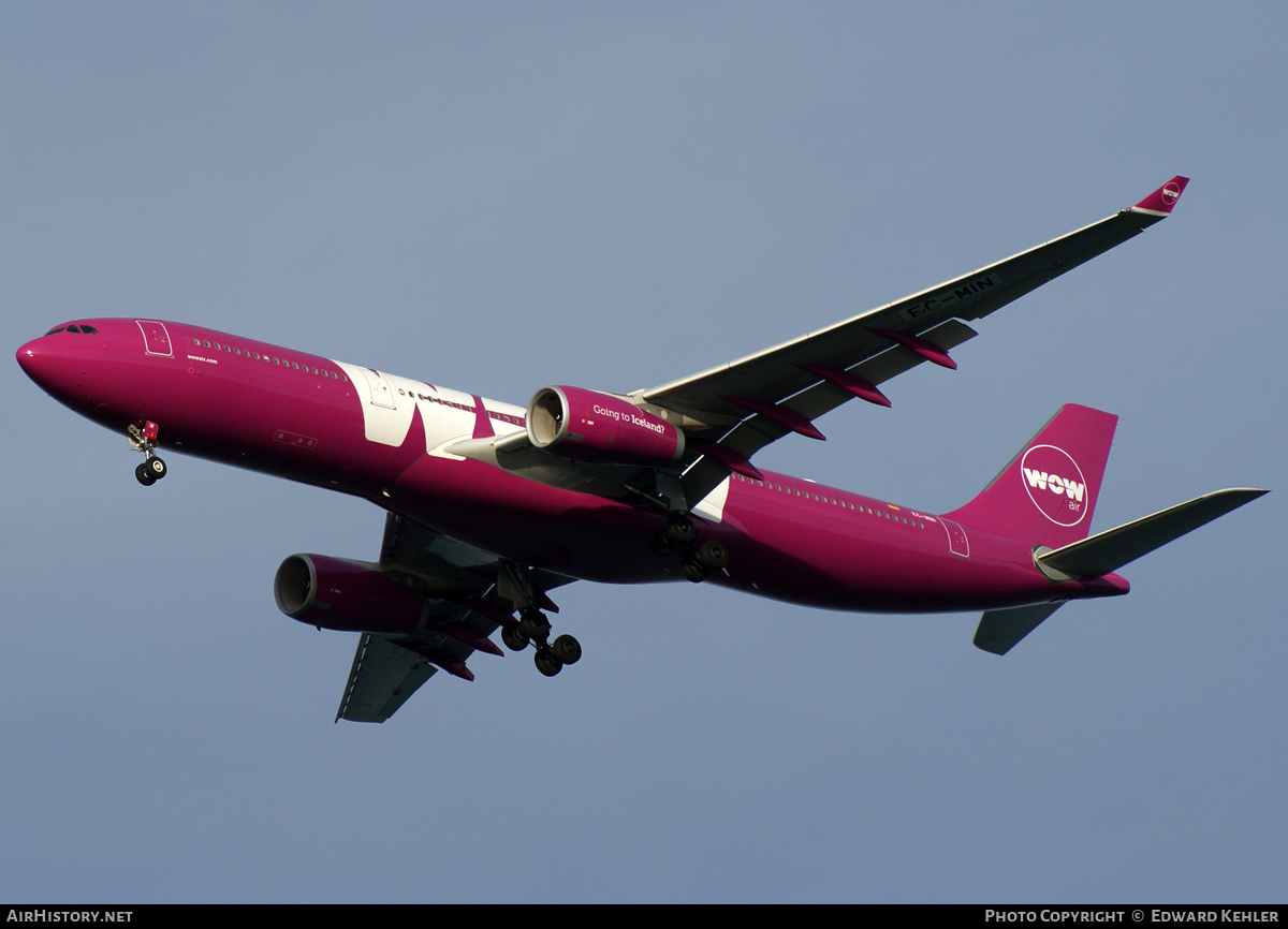 Aircraft Photo of EC-MIN | Airbus A330-343 | WOW Air | AirHistory.net #7275