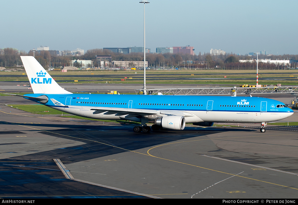 Aircraft Photo of PH-AKB | Airbus A330-303 | KLM - Royal Dutch Airlines | AirHistory.net #7325