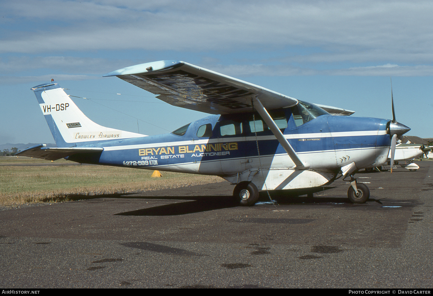 Aircraft Photo of VH-DSP | Cessna U206C Super Skywagon | Bryan Blanning Real Estate | AirHistory.net #7331