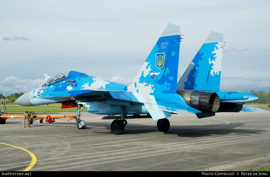 Aircraft Photo of 67 blue | Sukhoi Su-27UBM1 | Ukraine - Air Force | AirHistory.net #7334