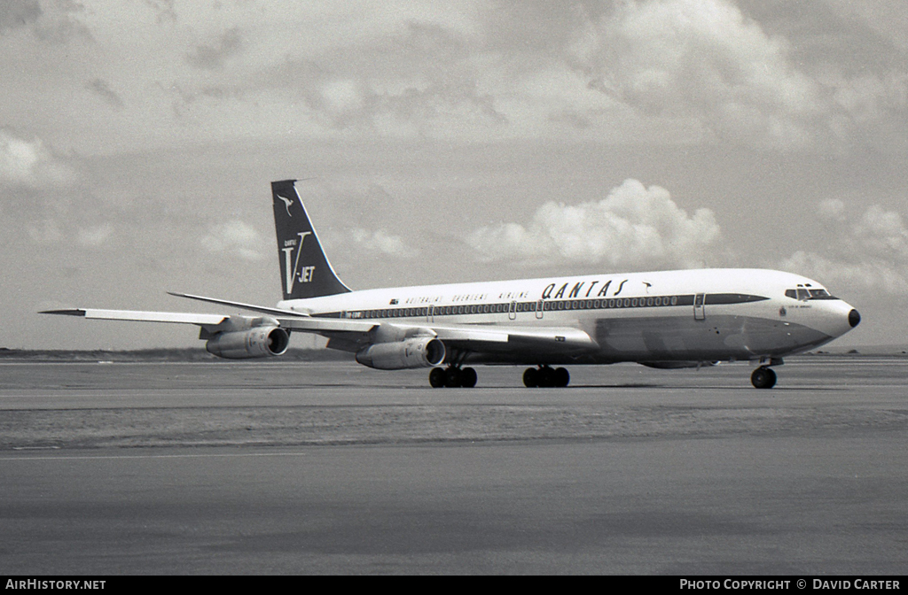 Aircraft Photo of VH-EBW | Boeing 707-338C | Qantas | AirHistory.net #7441