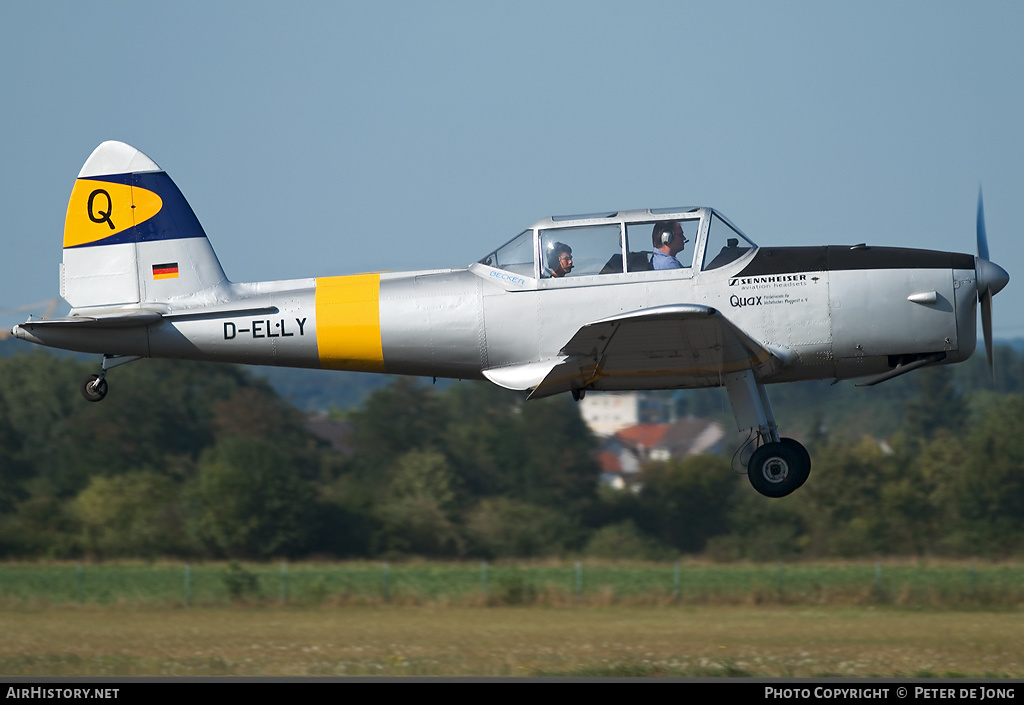 Aircraft Photo of D-ELLY | De Havilland DHC-1 Chipmunk Mk22 | Quax | AirHistory.net #7457