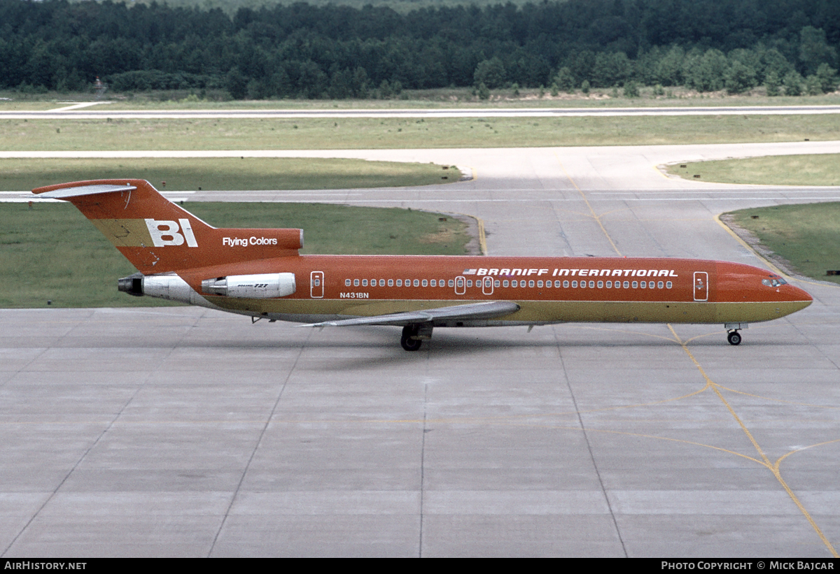 Aircraft Photo of N431BN | Boeing 727-227/Adv | Braniff International Airways | AirHistory.net #7468