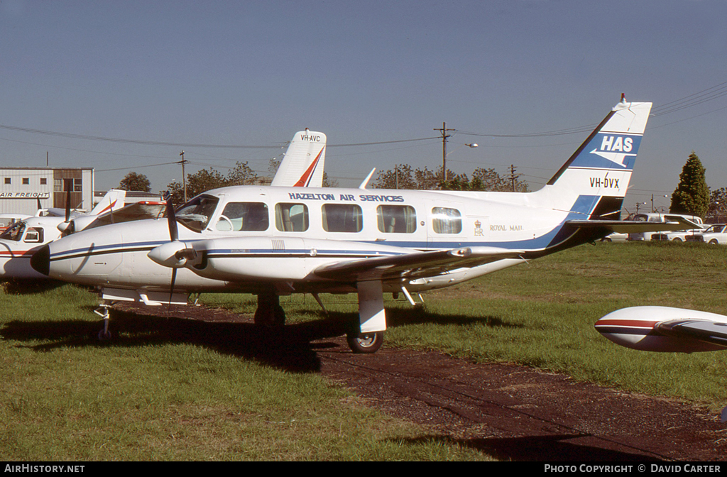 Aircraft Photo of VH-DVX | Piper PA-31-350 Navajo Chieftain | Hazelton Air Services - HAS | AirHistory.net #7479