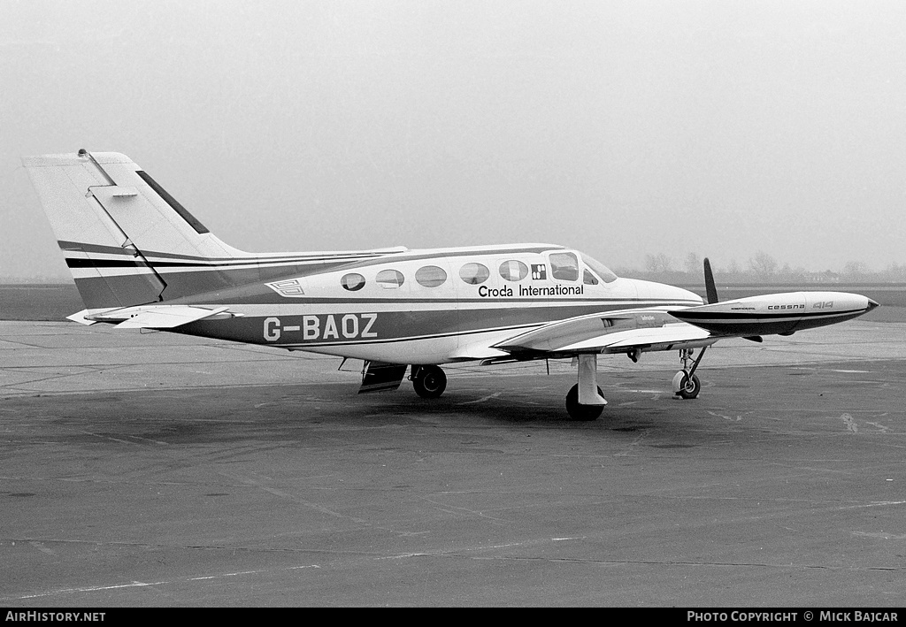 Aircraft Photo of G-BAOZ | Cessna 414 | Croda International | AirHistory.net #7499