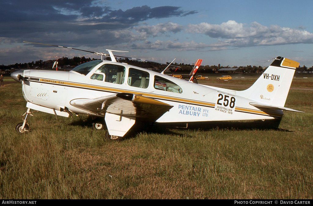 Aircraft Photo of VH-DXH | Beech E33 Bonanza | Pentair Albury | AirHistory.net #7501