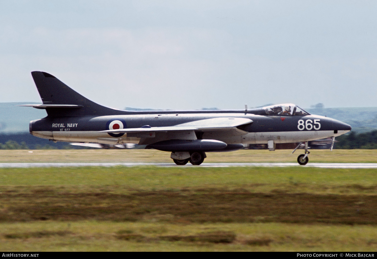 Aircraft Photo of XF977 | Hawker Hunter GA11 | UK - Navy | AirHistory.net #7504