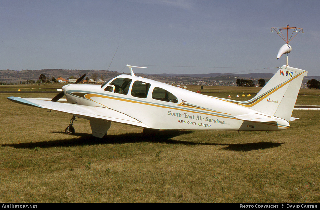Aircraft Photo of VH-DYQ | Beech C33 Debonair | South East Air Services | AirHistory.net #7523
