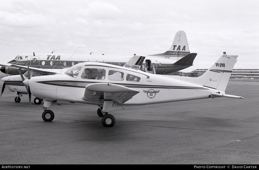 Aircraft Photo of VH-DYR | Beech A23A Musketeer Custom III | McLean's Flying School | AirHistory.net #7524