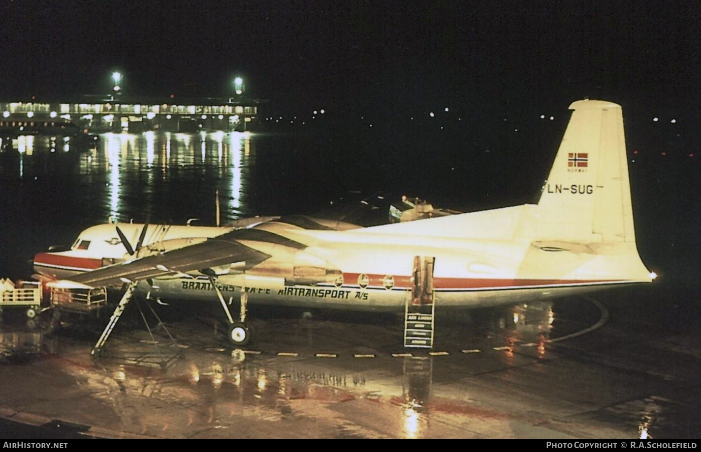 Aircraft Photo of LN-SUG | Fokker F27-100 Friendship | Braathens SAFE | AirHistory.net #7585