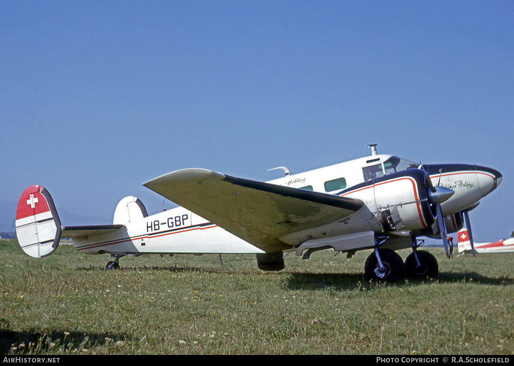 Aircraft Photo of HB-GBP | Beech D18S | AirHistory.net #7614