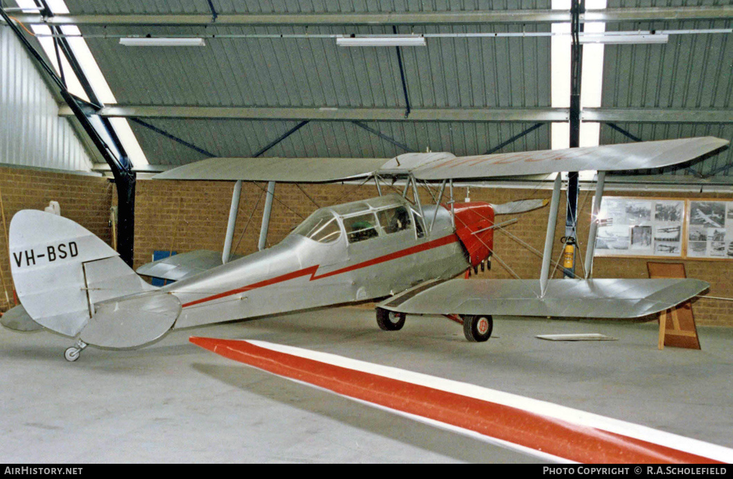 Aircraft Photo of VH-BSD | De Havilland D.H. 82A Tiger Moth | AirHistory.net #7618