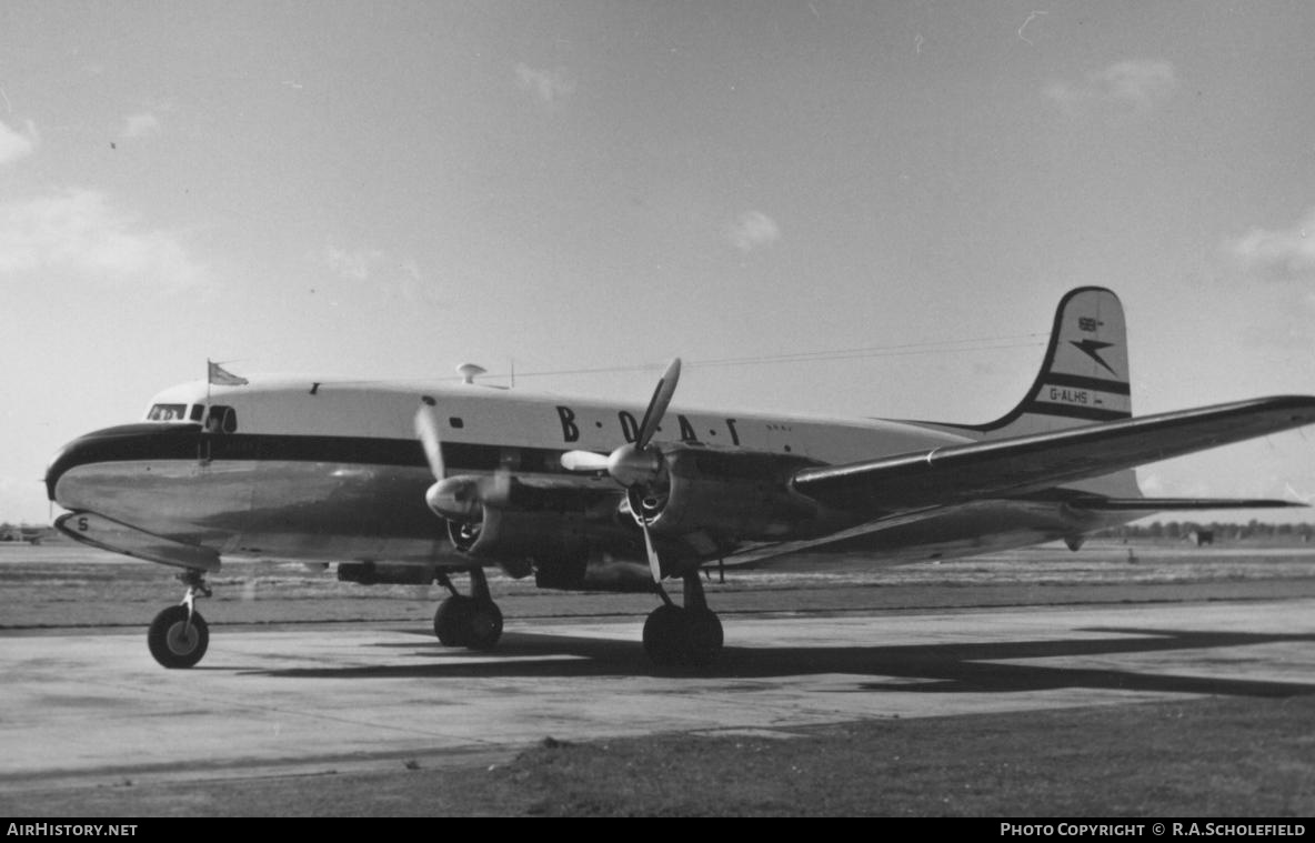 Aircraft Photo of G-ALHS | Canadair C-4 Argonaut (CL-4) | BOAC - British Overseas Airways Corp. | AirHistory.net #7630
