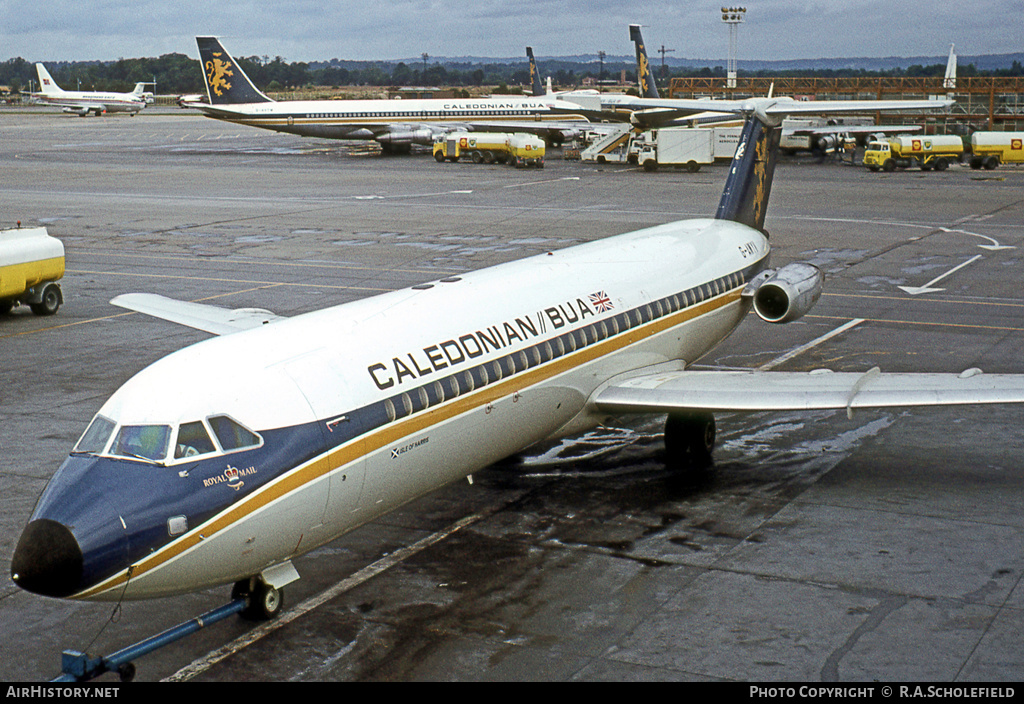 Aircraft Photo of G-AWYV | BAC 111-501EX One-Eleven | Caledonian/BUA | AirHistory.net #7658