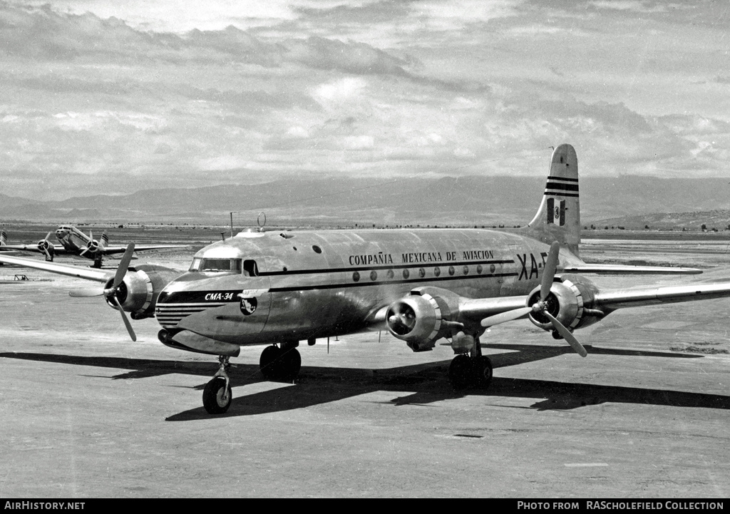 Aircraft Photo of XA-FIP | Douglas C54B-DC | Compañía Mexicana de Aviación | AirHistory.net #7681