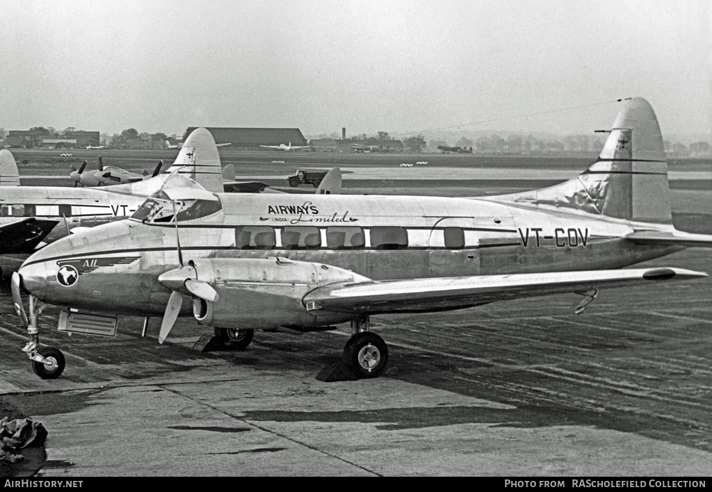 Aircraft Photo of VT-COV | De Havilland D.H. 104 Dove 1 | Airways India | AirHistory.net #7683