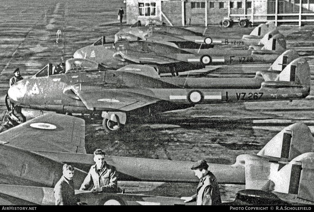 Aircraft Photo of VZ267 | De Havilland D.H. 100 Vampire FB5 | UK - Air Force | AirHistory.net #7685