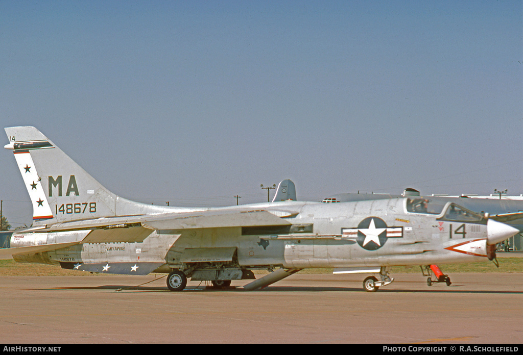 Aircraft Photo of 148678 | Vought F-8H Crusader | USA - Marines | AirHistory.net #7708