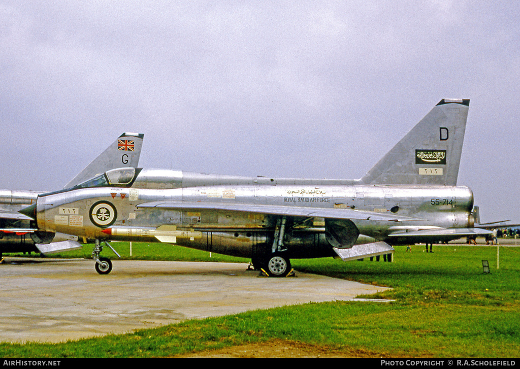 Aircraft Photo of 212 / ٢١٢ | English Electric Lightning T55 | Saudi Arabia - Air Force | AirHistory.net #7798