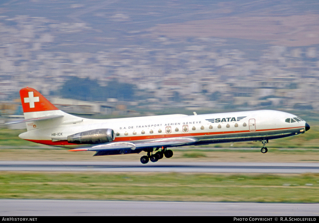 Aircraft Photo of HB-ICK | Sud SE-210 Caravelle 10B1R | SATA - SA de Transport Aérien | AirHistory.net #7804