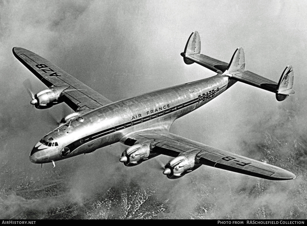 Aircraft Photo of F-BAZB | Lockheed L-049 Constellation | Air France | AirHistory.net #7826