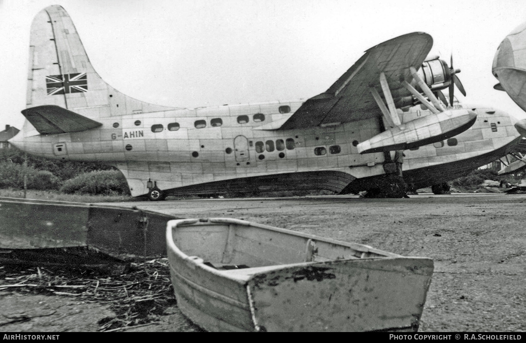 Aircraft Photo of G-AHIN | Short S-45 Solent 3 | BOAC - British Overseas Airways Corporation | AirHistory.net #7841