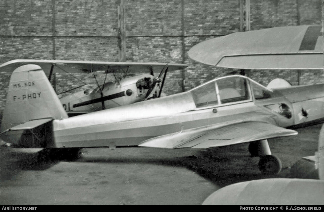 Aircraft Photo of F-PHQY | Morane-Saulnier MS-602 | AirHistory.net #7858