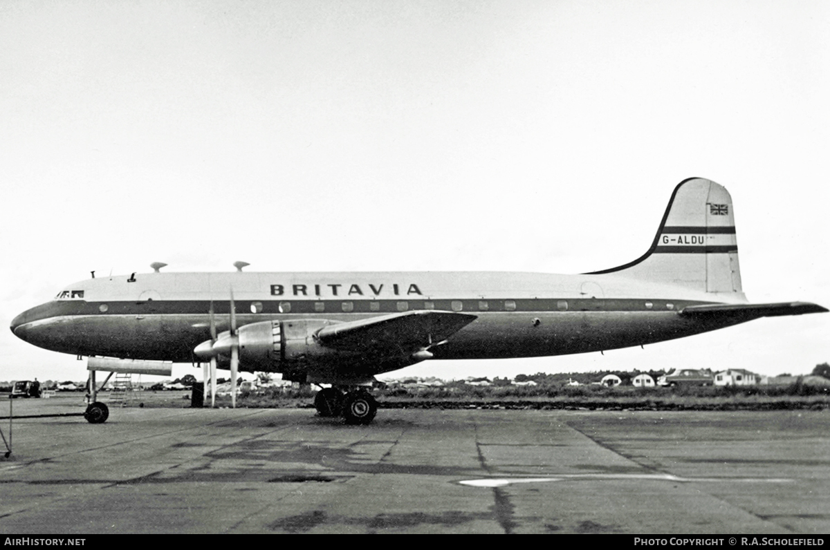 Aircraft Photo of G-ALDU | Handley Page HP-81 Hermes 4A | Britavia | AirHistory.net #7863