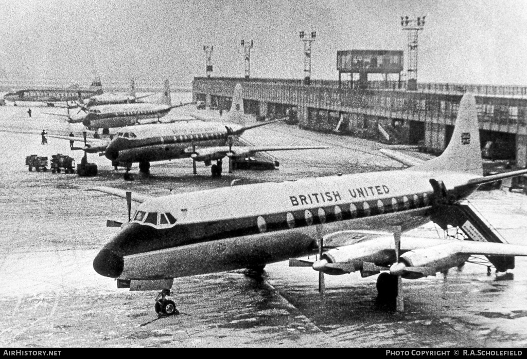 Aircraft Photo of G-APTB | Vickers 833 Viscount | British United Airways - BUA | AirHistory.net #7871