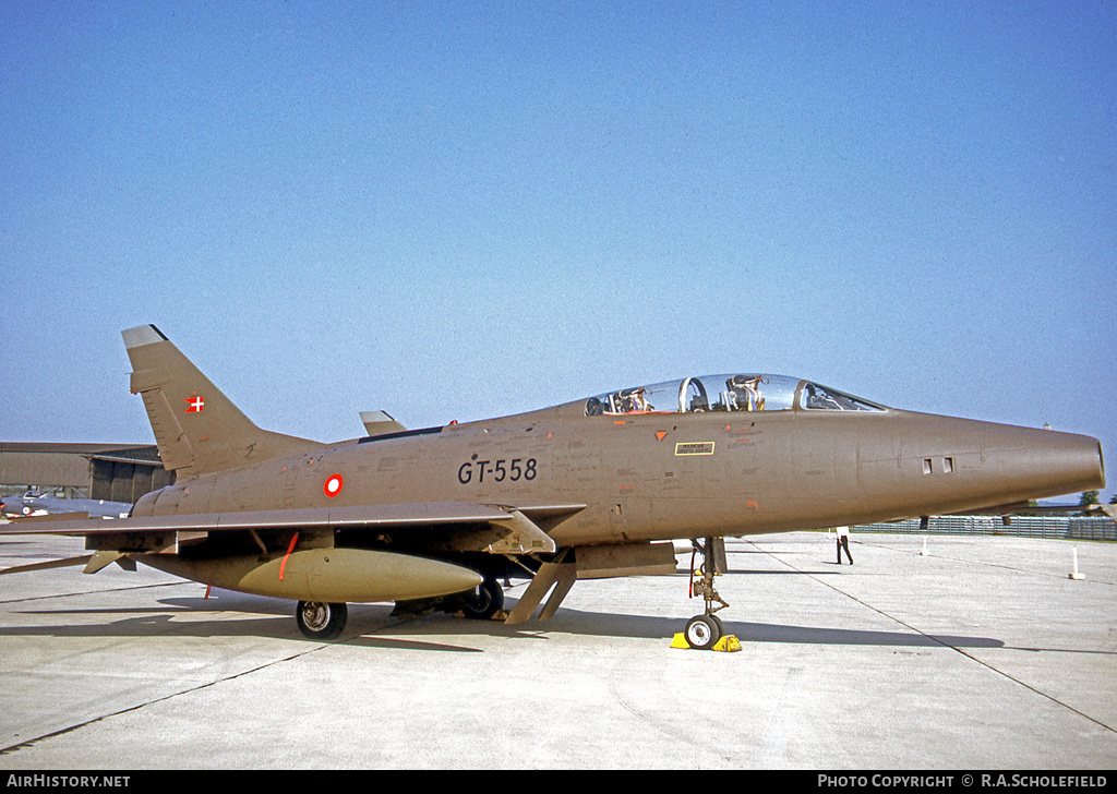 Aircraft Photo of GT-558 | North American F-100F Super Sabre | Denmark - Air Force | AirHistory.net #7895