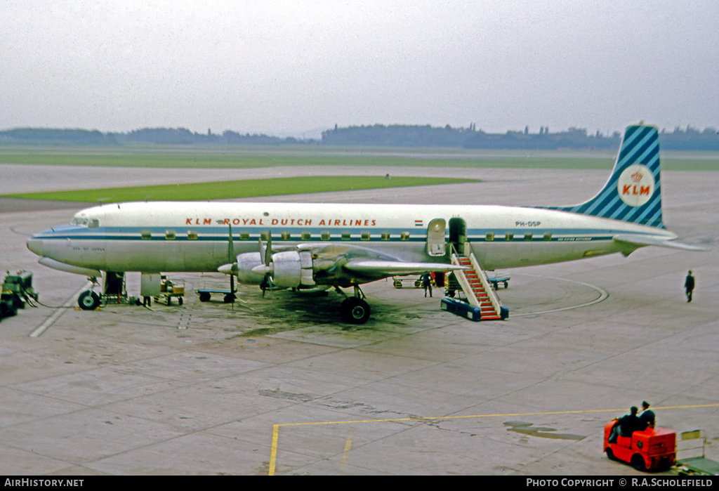 Aircraft Photo of PH-DSP | Douglas DC-7C | KLM - Royal Dutch Airlines | AirHistory.net #7936