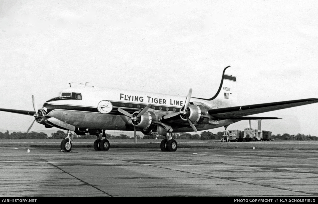 Aircraft Photo of N86581 | Douglas C-54B Skymaster | Flying Tiger Line | AirHistory.net #7961
