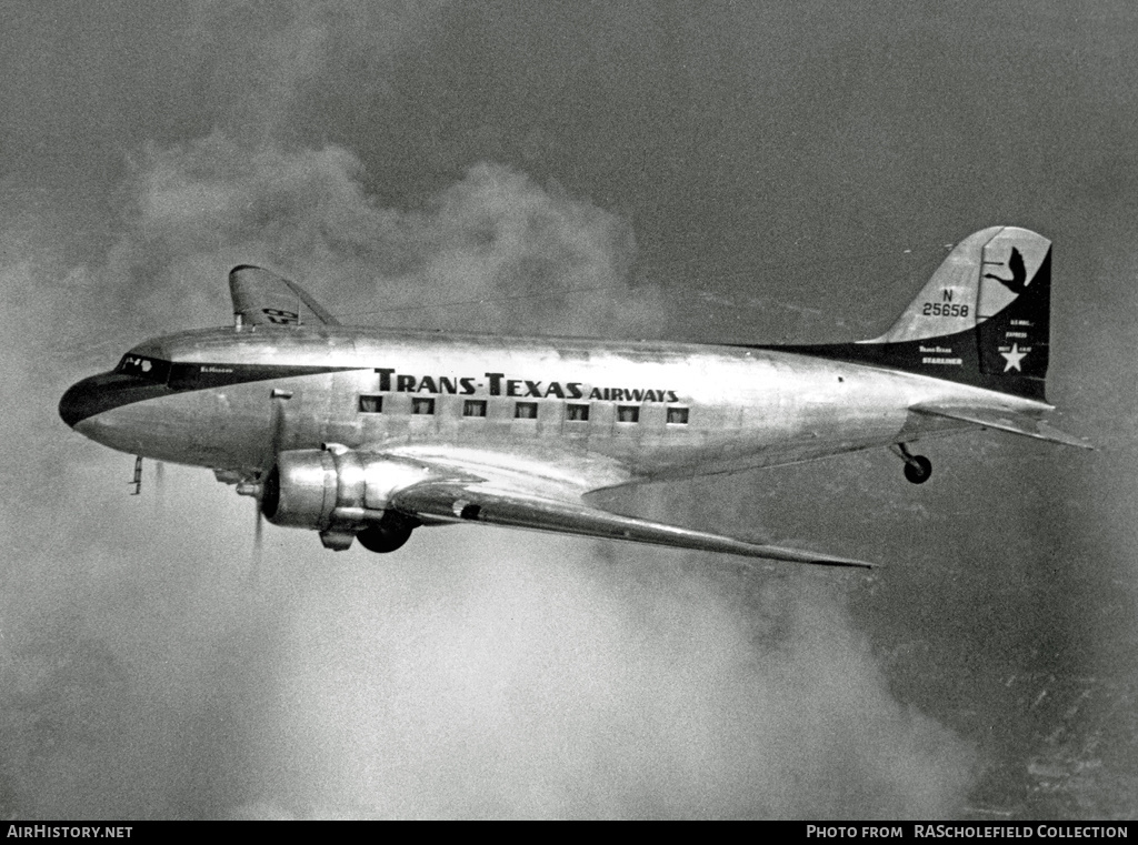 Aircraft Photo of N25658 | Douglas DC-3-277B | TTA - Trans-Texas Airways | AirHistory.net #7970