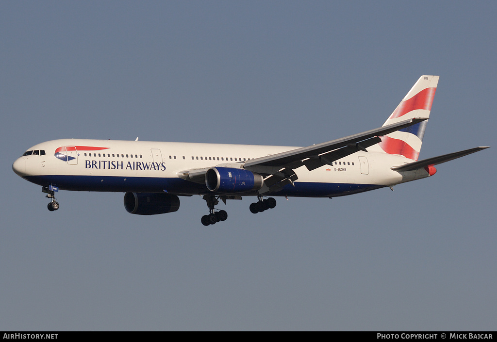 Aircraft Photo of G-BZHB | Boeing 767-336/ER | British Airways | AirHistory.net #8000