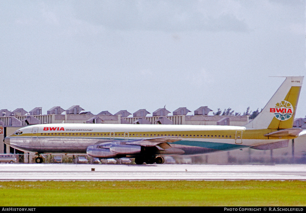 Aircraft Photo of 9Y-TDQ | Boeing 707-227 | BWIA International | AirHistory.net #8033