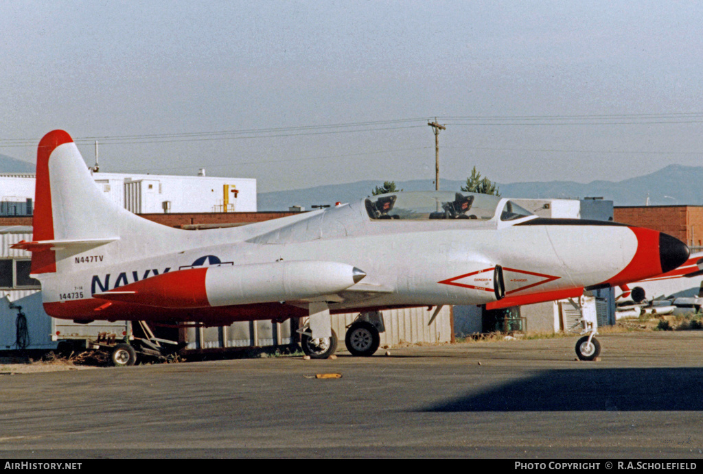 Aircraft Photo of N447TV / 144735 | Lockheed T-1A Seastar | USA - Navy | AirHistory.net #8043