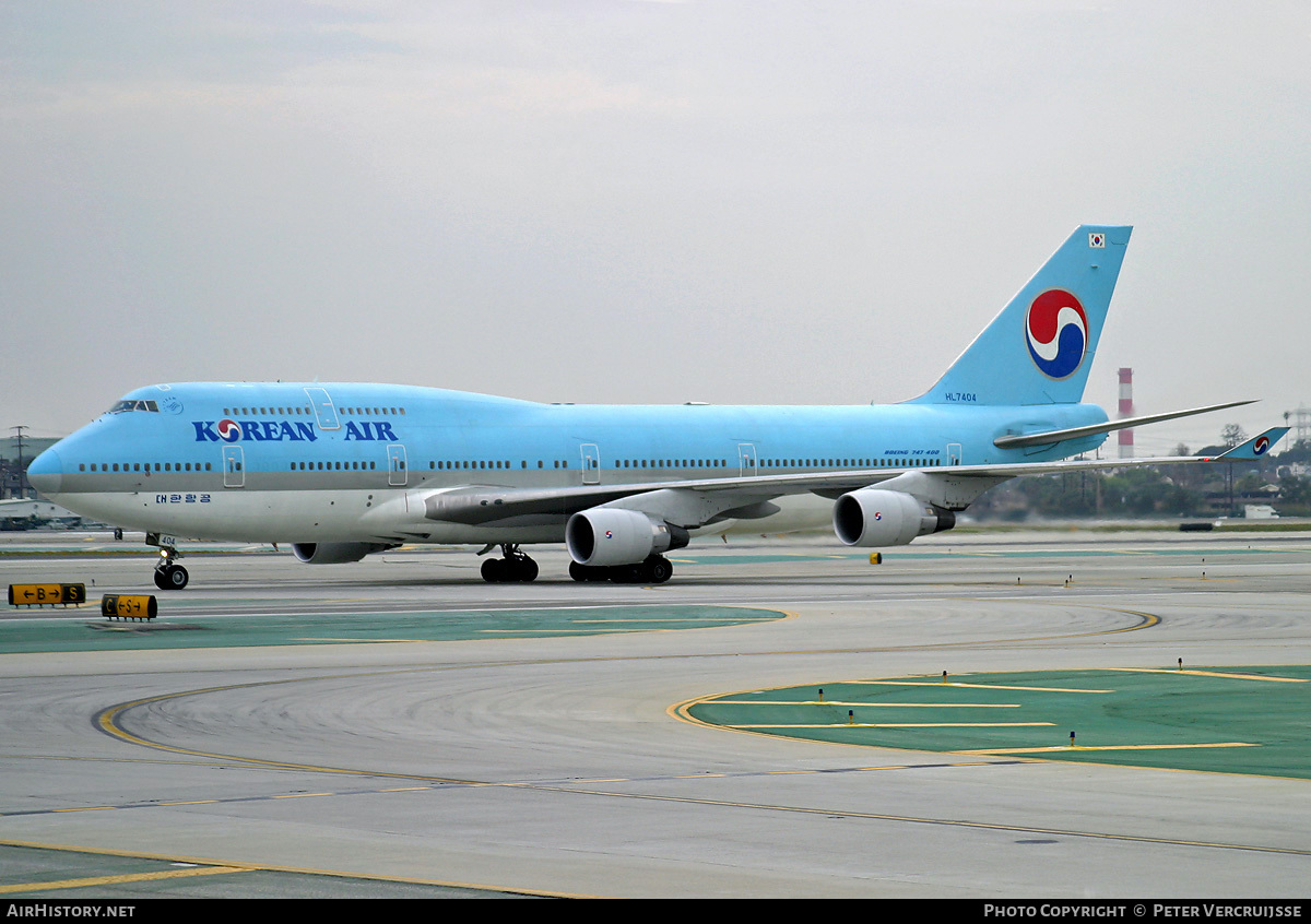 Aircraft Photo of HL7404 | Boeing 747-4B5 | Korean Air | AirHistory.net #8053