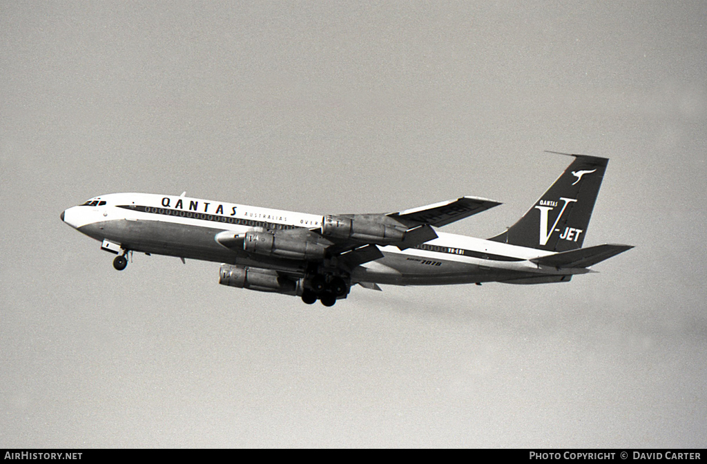 Aircraft Photo of VH-EBI | Boeing 707-138B | Qantas | AirHistory.net #8118
