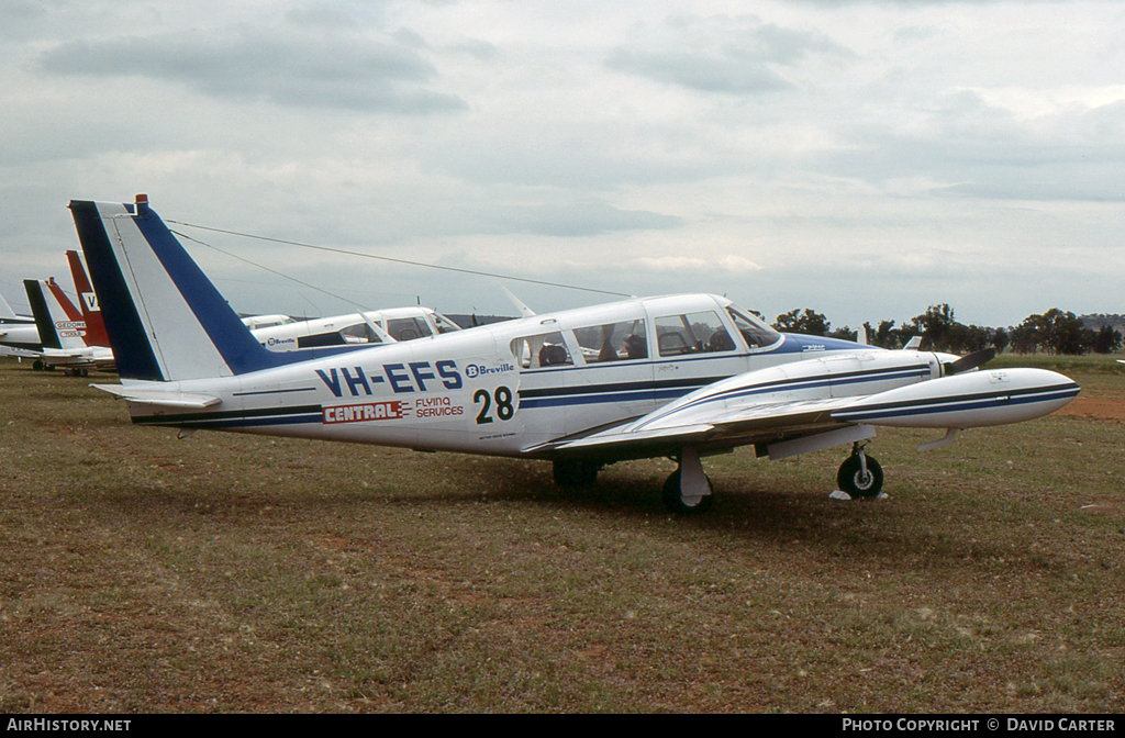 Aircraft Photo of VH-EFS | Piper PA-30-160 Twin Comanche B | Central Flying Services | AirHistory.net #8119