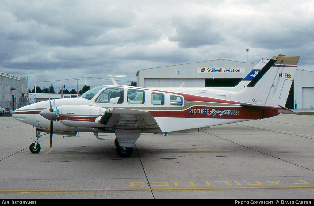 Aircraft Photo of VH-EGE | Beech 58 Baron | Redcliffe Flying Services | AirHistory.net #8124