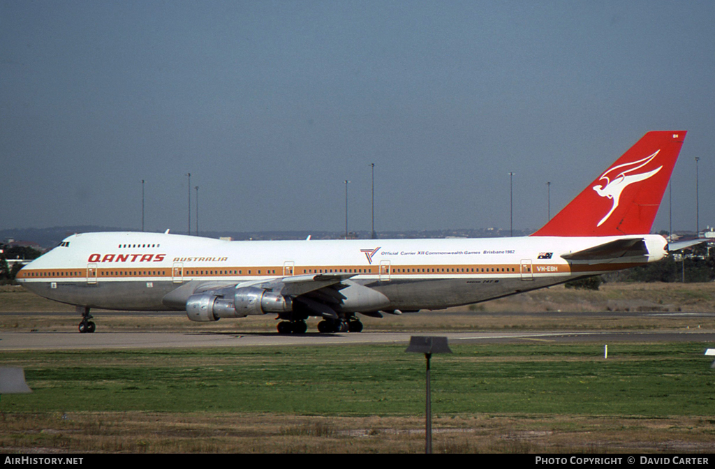 Aircraft Photo of VH-EBH | Boeing 747-238B | Qantas | AirHistory.net #8137