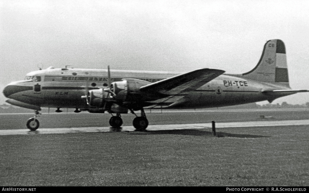 Aircraft Photo of PH-TCE | Douglas DC-4-1009 | KLM - Royal Dutch Airlines | AirHistory.net #8164