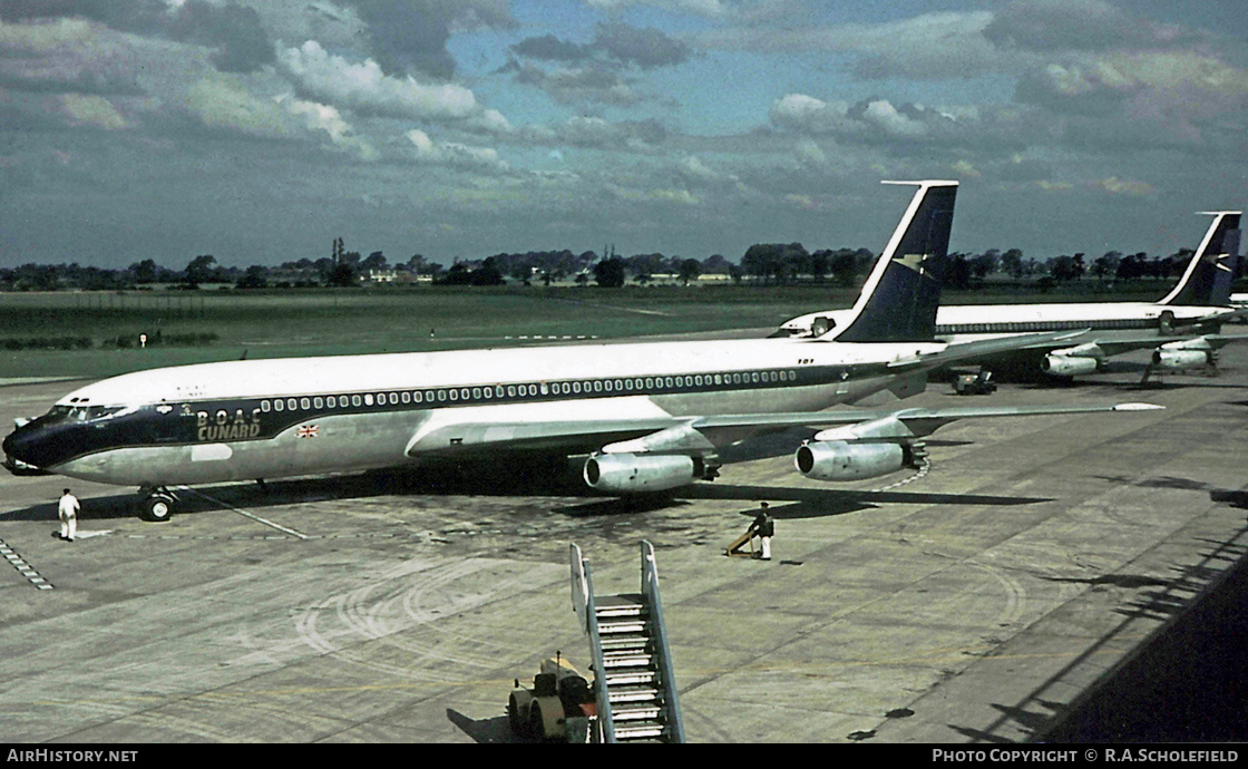 Aircraft Photo of G-APFO | Boeing 707-436 | BOAC-Cunard | AirHistory.net #8169