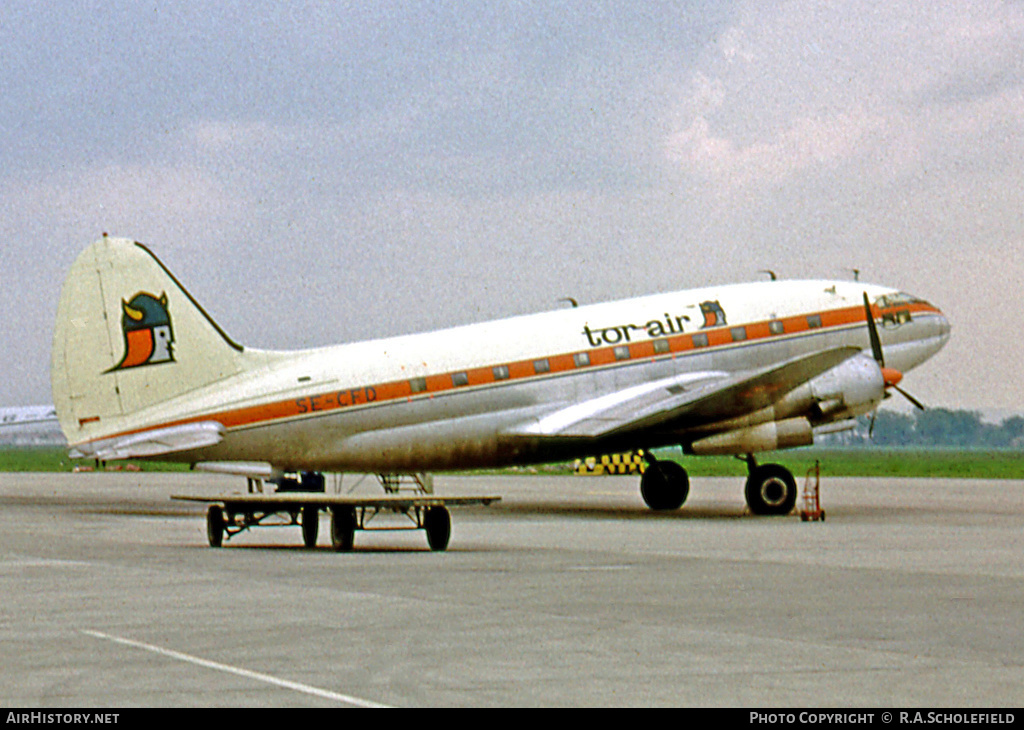 Aircraft Photo of SE-CFD | Curtiss C-46A Commando | Tor-Air | AirHistory.net #8175