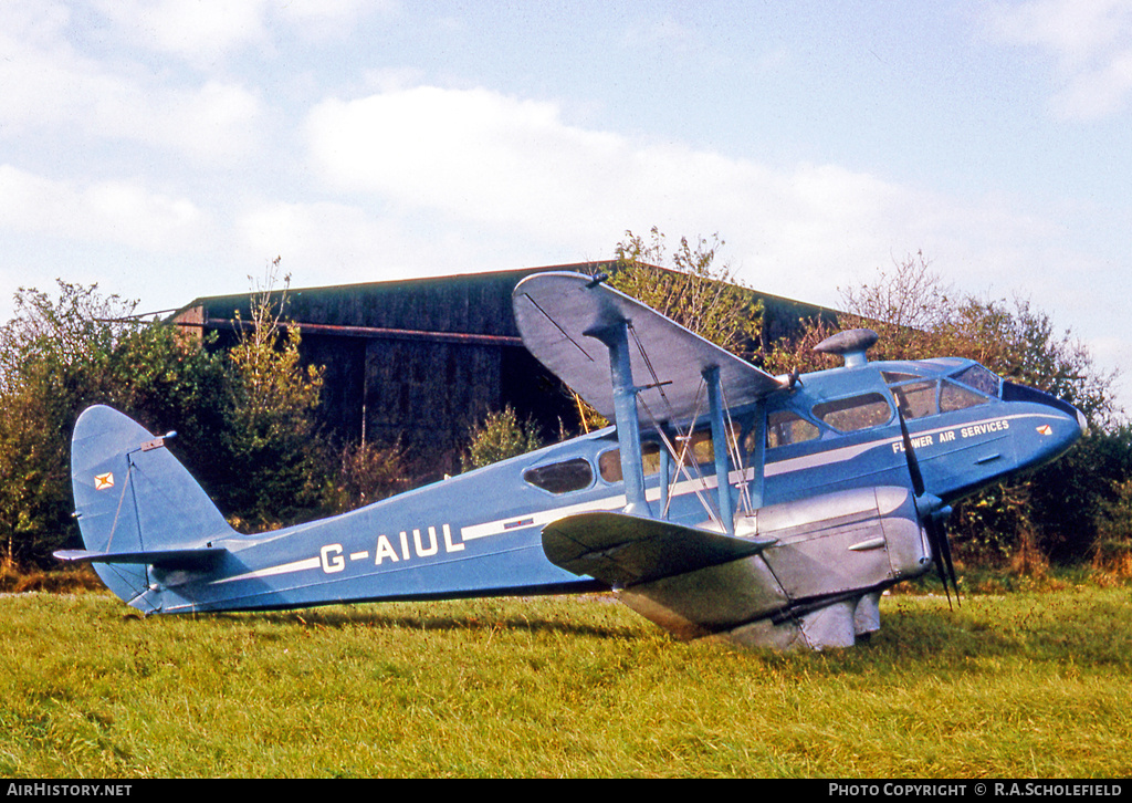 Aircraft Photo of G-AIUL | De Havilland D.H. 89A Dragon Rapide | Flower Air Services | AirHistory.net #8180