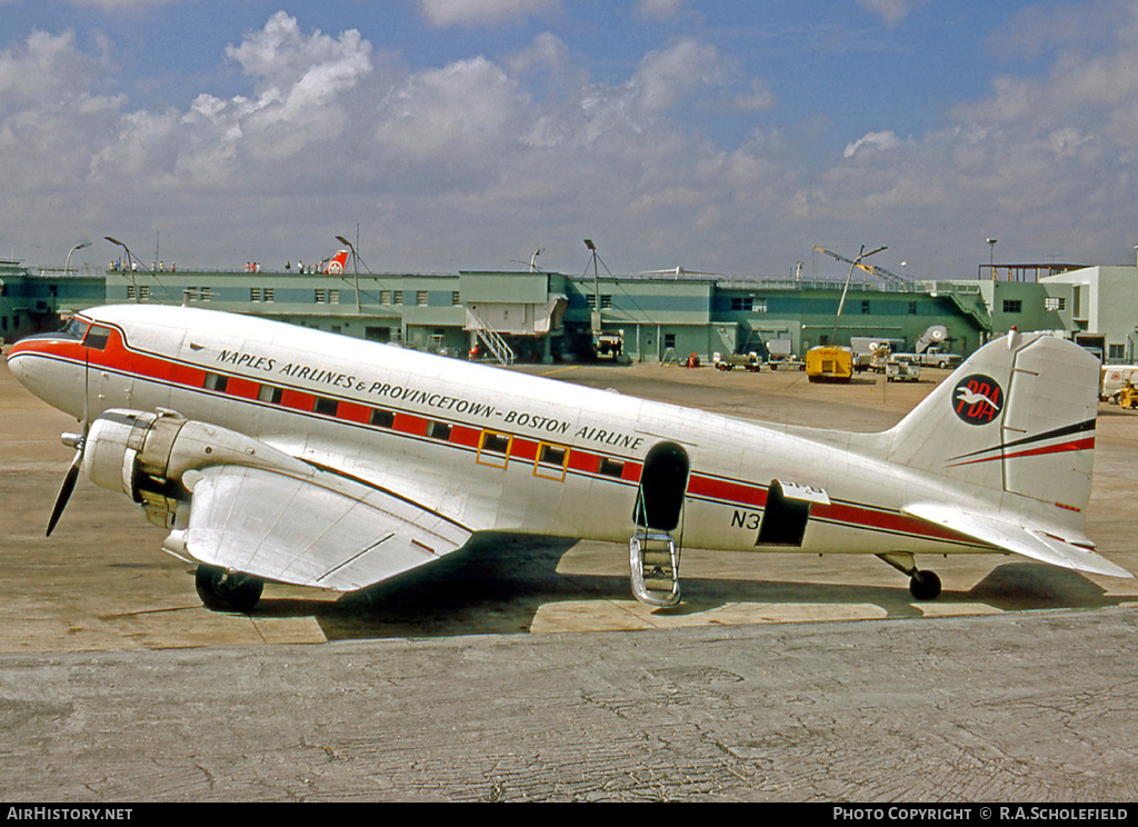 Aircraft Photo of N35PB | Douglas DC-3(A) | Naples Airlines & Provincetown-Boston Airline | AirHistory.net #8220