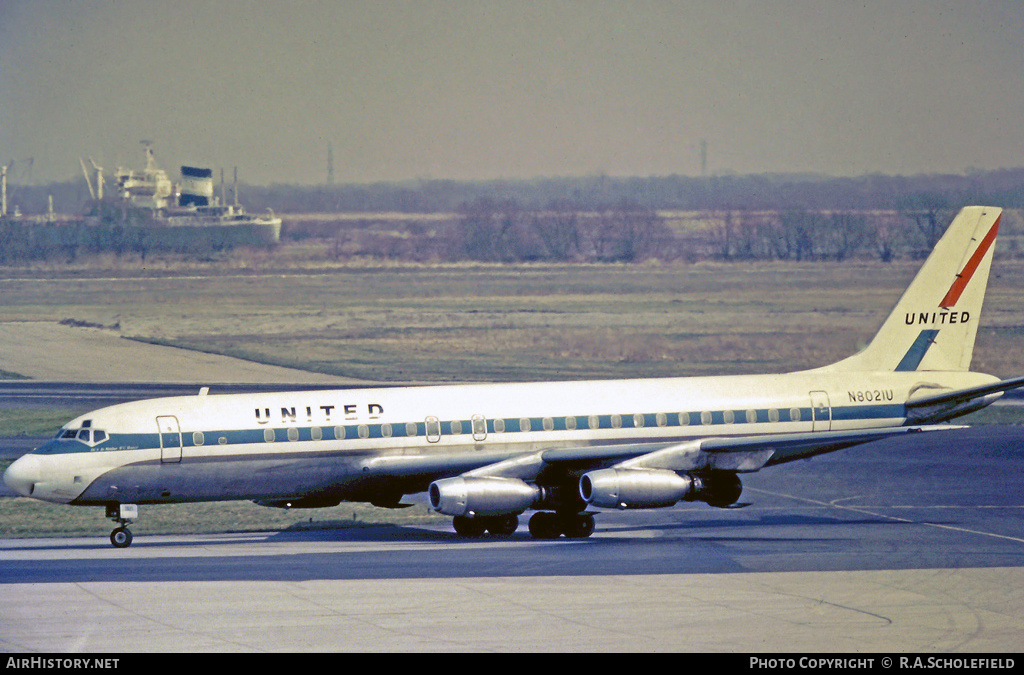 Aircraft Photo of N8021U | Douglas DC-8-21 | United Air Lines | AirHistory.net #8240