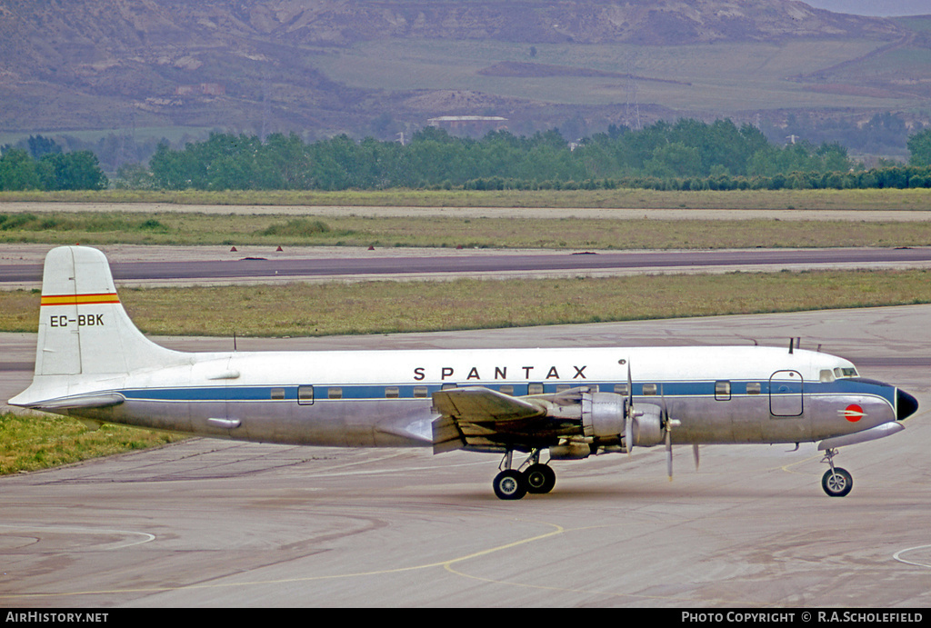 Aircraft Photo of EC-BBK | Douglas DC-6B(ST) | Spantax | AirHistory.net #8274